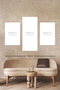 Wallity Set de 3 Pinturas Decorativas en Lienzo Multicolor
